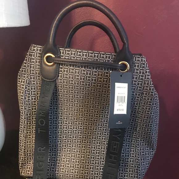 Tommy Hilfiger Navy Backpack Purse NWT - Picture 4 of 7